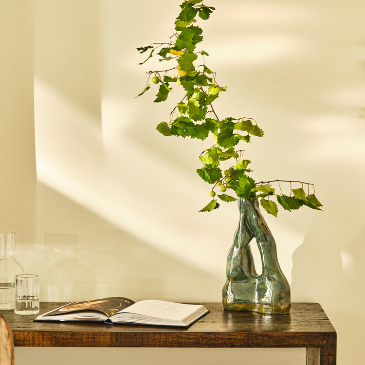 Verdigris Ceramic Vase