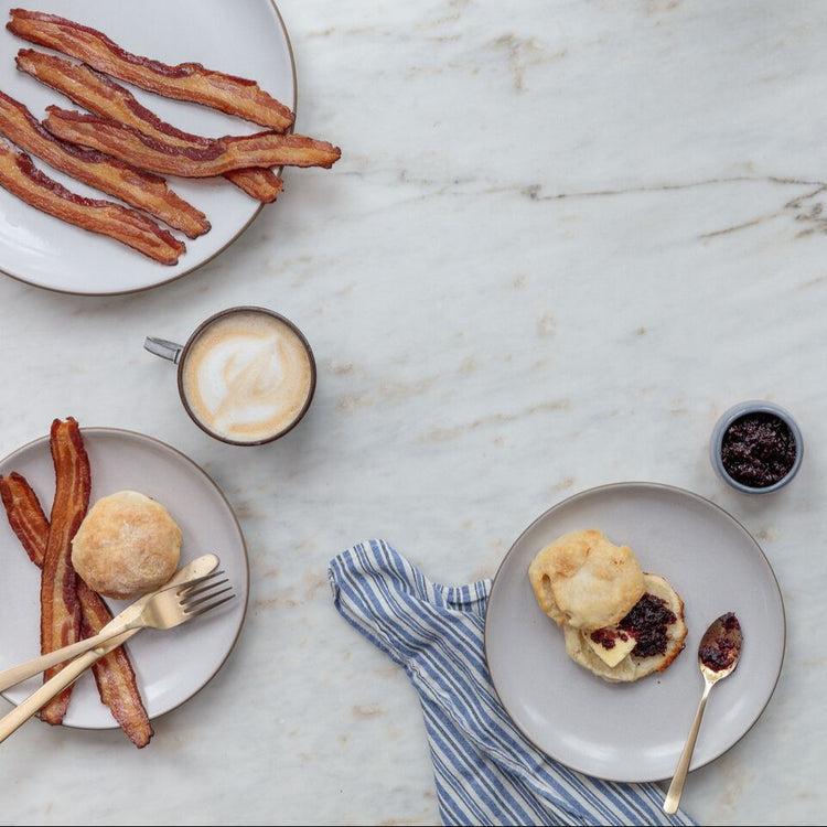 bacon and biscuites