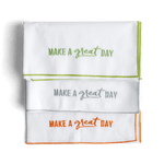 Make A Great Day Flour Sack Napkin Set