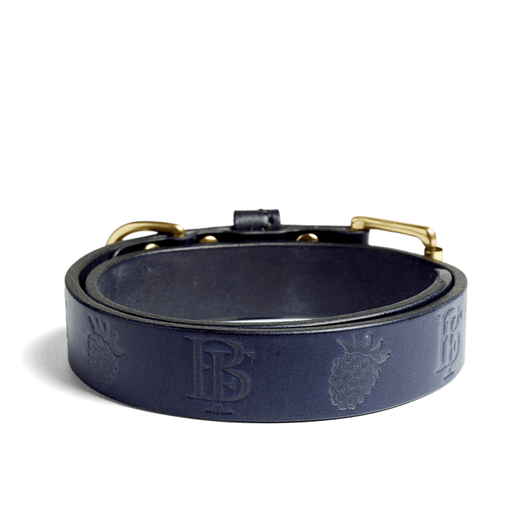 Embossed Leather Dog Collar 4