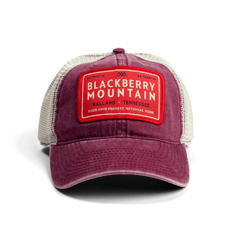 Blackberry Mountain Maroon Trucker Hat