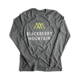 Blackberry Mountain Long Sleeve Gray T-Shirt front