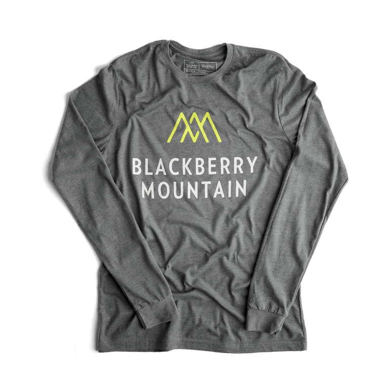 Blackberry Mountain Long-Sleeve Gray T-Shirt