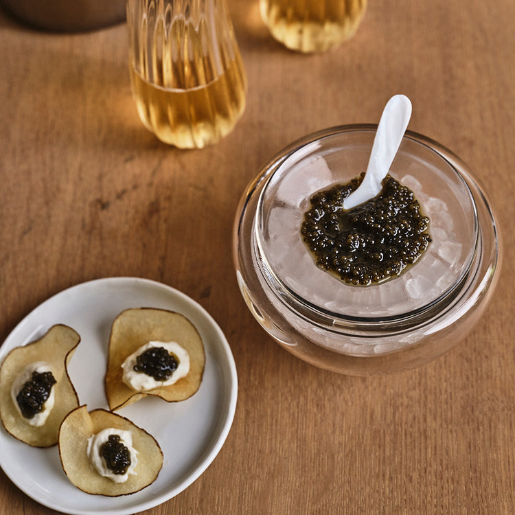 Glass Caviar Set