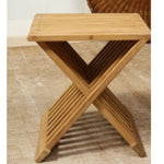 FIONA STOOL IN TEAK CART 04