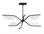 Modern Semi-Flush Mount Chandelier
