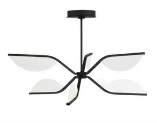Modern Semi-Flush Mount Chandelier