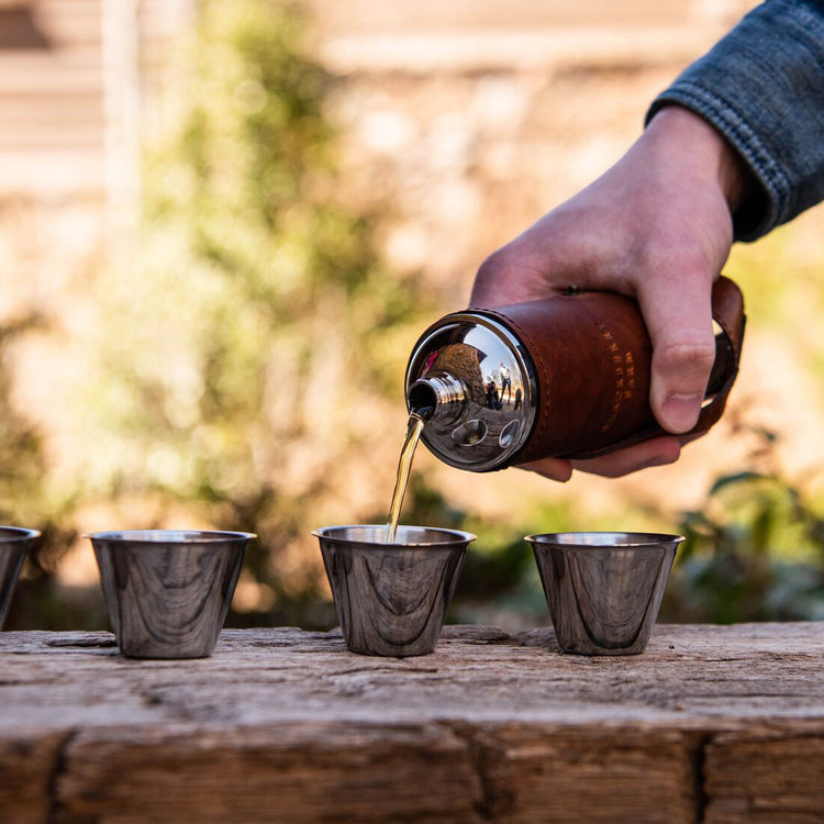 Dark Brown Bottle Flask