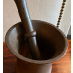 CAST IRON MORTAR & PESTLE CART 03