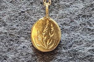 Floral Engraved Necklace
